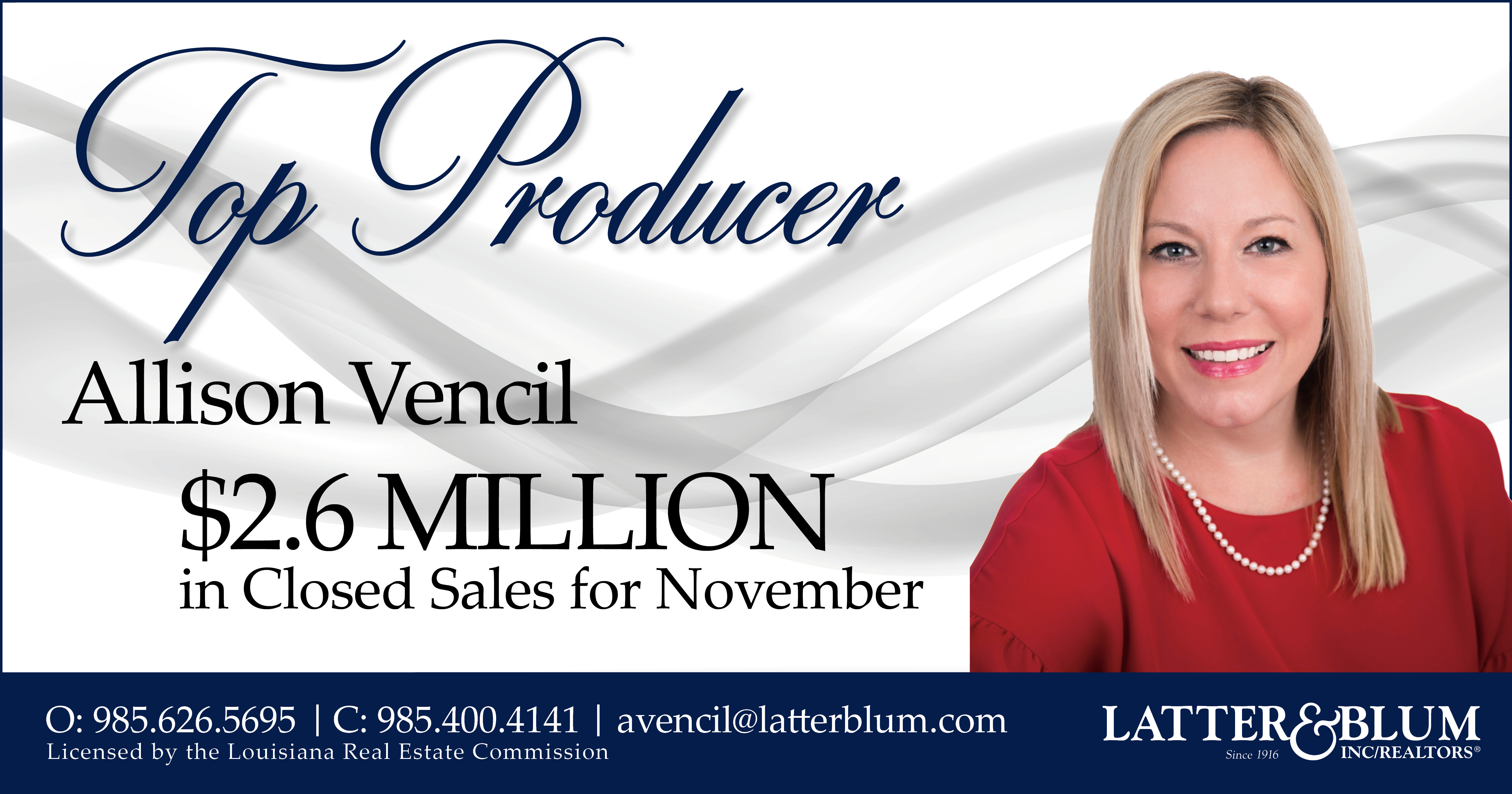 Allison Vencil Million in a Month November 2019